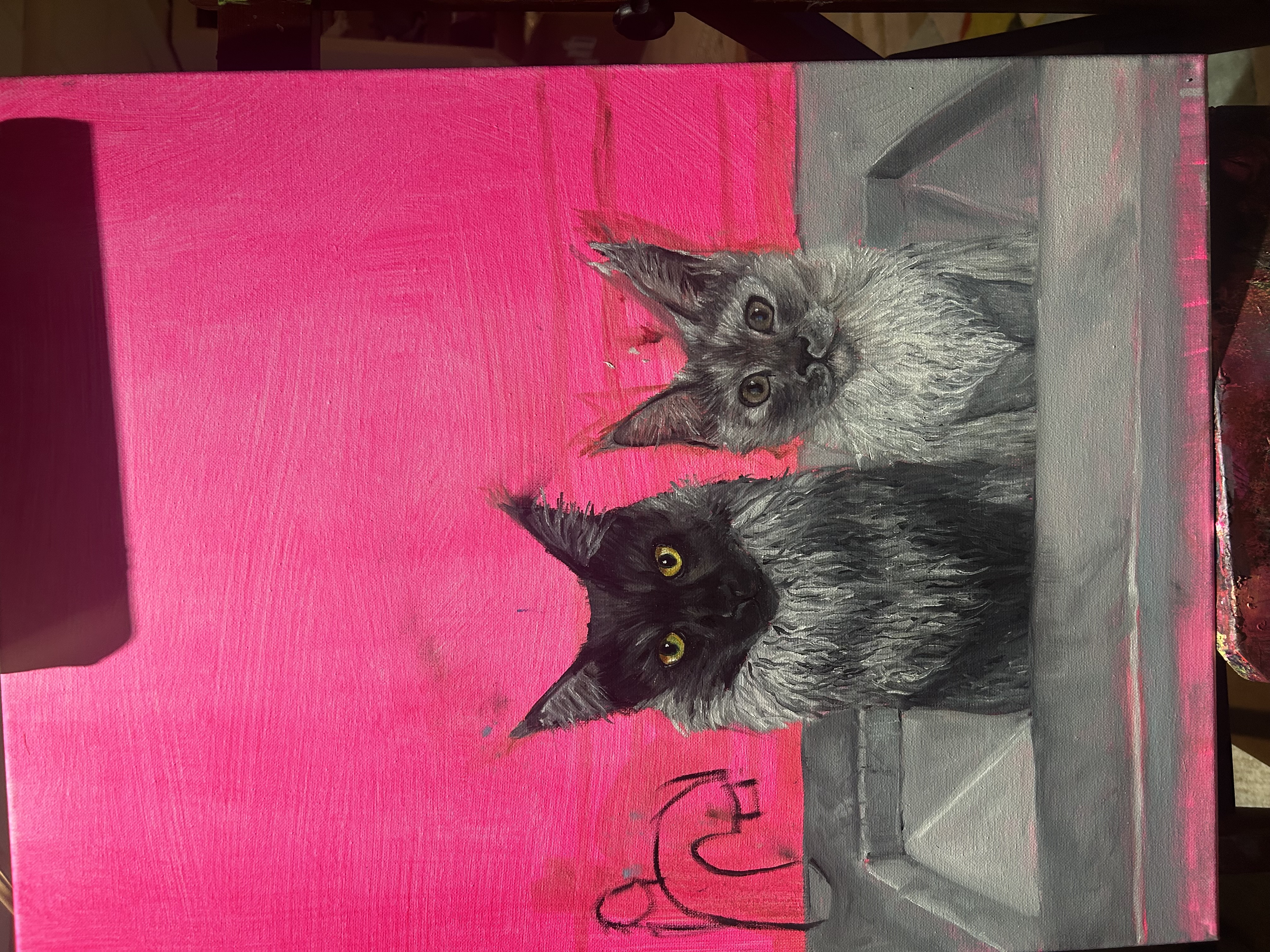 Painting with sink